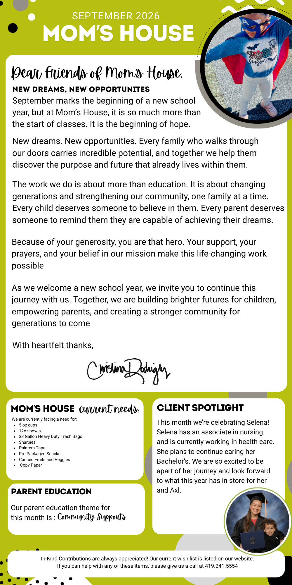 september 2026 newsletter